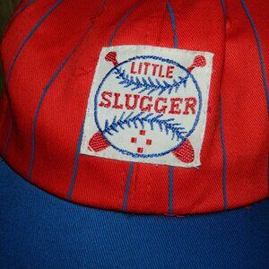 Vintage Little Slugger Pinstripe Baseball Cap Hat RARE (C-17)